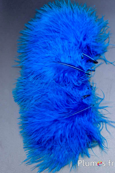Dinde marabout - 8-12 cm - turquoise